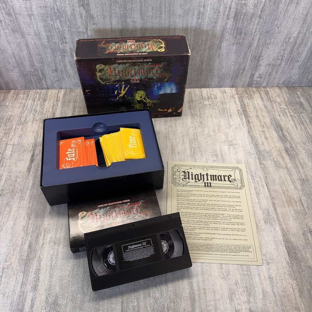 100% COMPLETE Nightmare Series Video Board Game Set 1,2,3 & 4 VHS - Picture 14 of 16